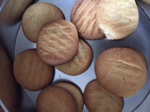 Condensed milk biscuits